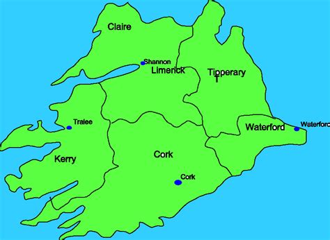 Munster Ireland Map