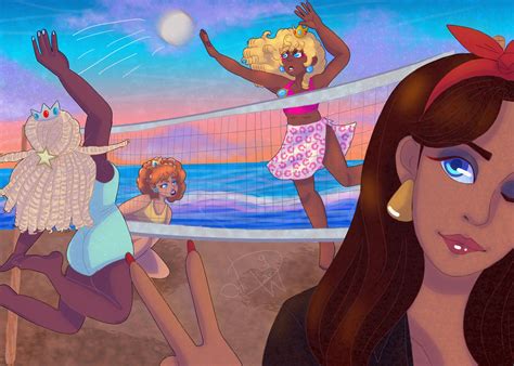MARIO Peach, Daisy, Rosalina, and Pauline Beach Print 9 X 12 - Etsy