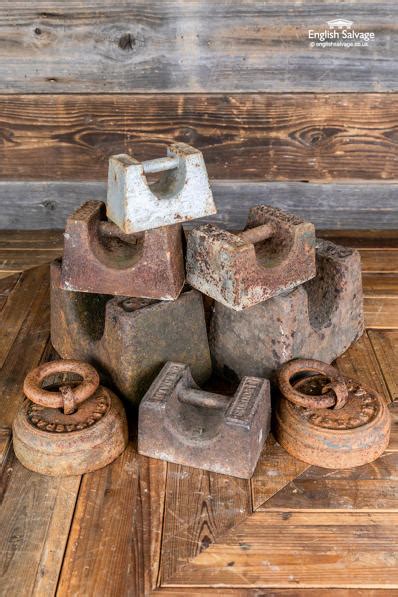 Vintage cast iron weights