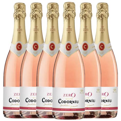 Codorníu Zero Rosé Premium Non-Alcoholic Sparkling Wine Dealcoholized ...