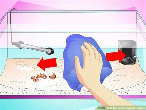 how to clean aquarium glass inside