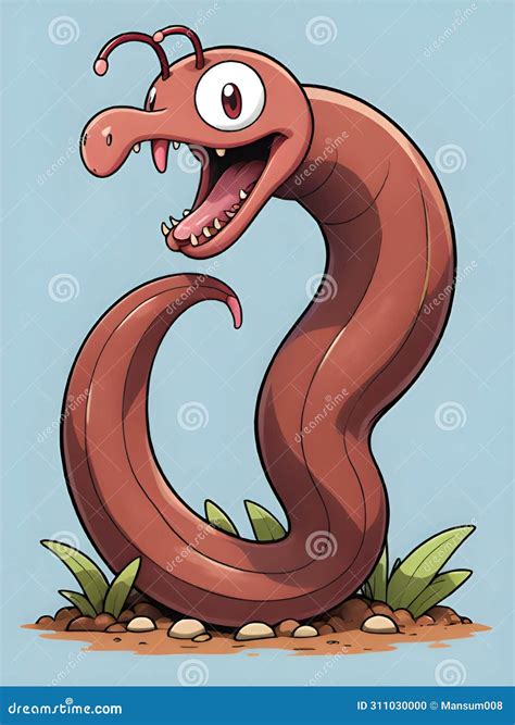 Caricaturista De Serpiente Roja Stock de ilustración - Ilustración de ...