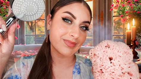 ASMR Ich wasche dich 🛁 Washing you in bath, Massage, Head Massage, Hair ...