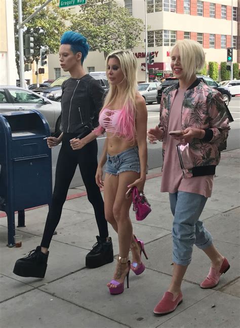 Angelique Morgan in Jeans Shorts - Out in Beverly Hills, April 2017