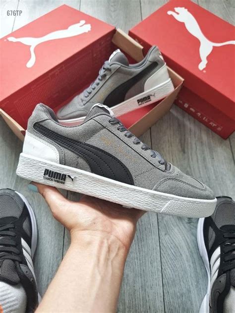 Кроссовки мужские puma suede dark grey серые (пума суеде, кросівки ...