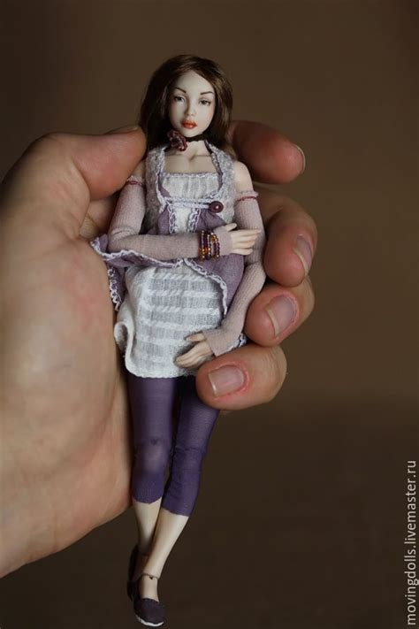 Jointed porcelain doll Olivia-2. Porcelain ,15,5 cm Miniature 1/12 ...