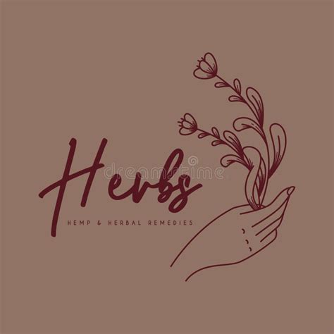 Herbal Logo Concept Vector stock vector. Illustration of holistic ...