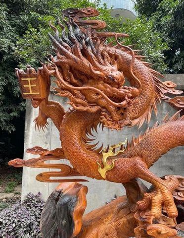 Amazing Dragon Wood Sculpture - Woodart Vietnam | Dragon sculpture, Chinese dragon art, Wood ...