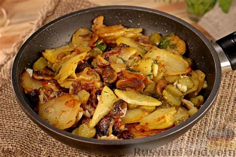 Картошка жареная, рецепты на RussianFood.com: 371 рецепт жареной картошки