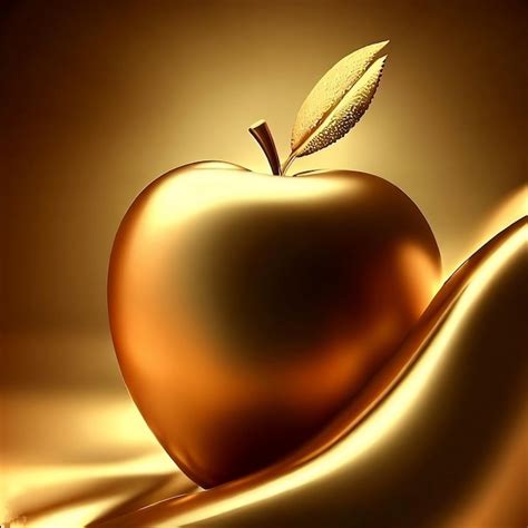 Premium AI Image | golden apple