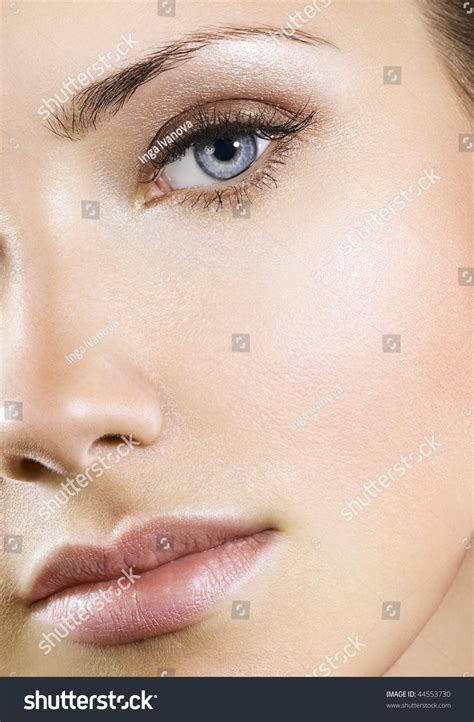 woman perfect natural makeup stock photo  shutterstock