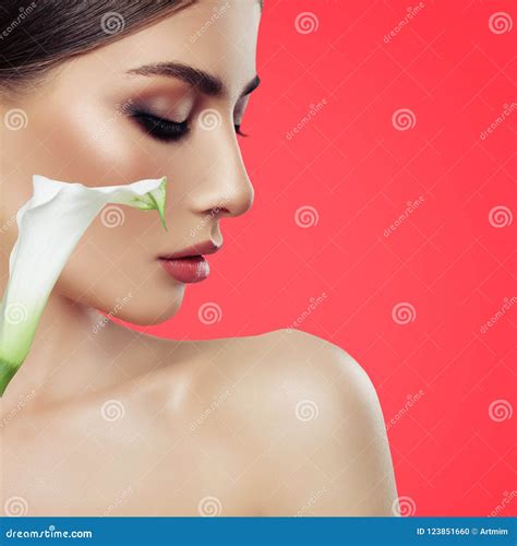 Spa Woman Portrait. Facial Treatment Stock Photo - Image of peeling ...