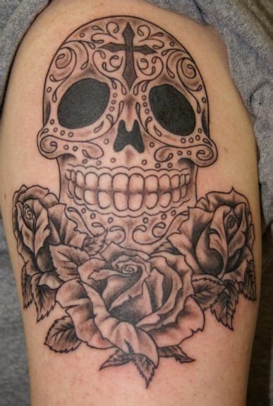 Sugar skull & roses tattoo by Southside Tattoo & Piercing, via Flickr | Sugar skull tattoos ...