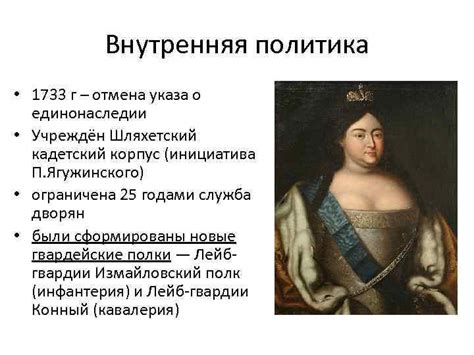 Правление Анны Иоанновны или Бироновщина 1730 -1740 гг