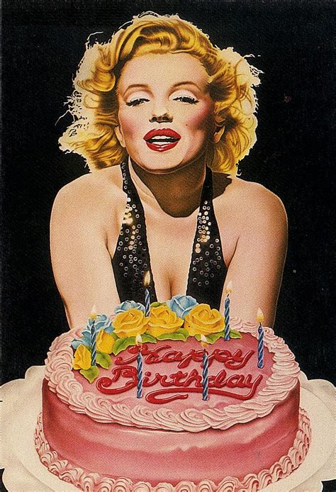 Marilyn Monroe Happy Birthday Cartoon