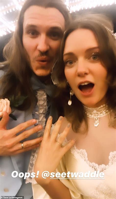 Tove Lo marries Charlie Twaddle as she gives fans a glimpse of her wedding dress | Daily Mail Online