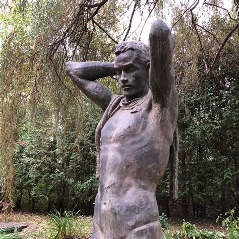 Japan Important 1950s Cast Bronze Life Size "Male Nude” Sculptor Koga