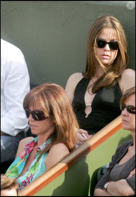 Photo : Rosalie Van Breemen et sa fille Anouchka à Roland-Garros en ...