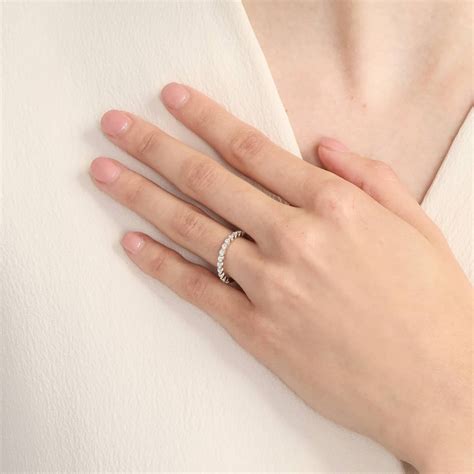 Floating Diamond Wedding Ring in 14k White Gold (1/3 ct. tw.)