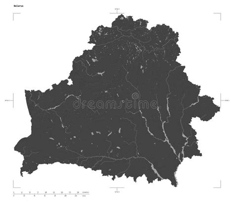 Belarus Shape on White. Bilevel Stock Illustration - Illustration of ...