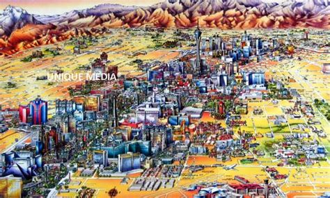 touristic map  las vegas trip tips las vegas