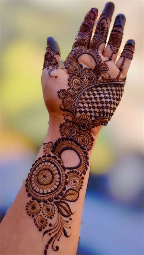 professional indo arabic mehndi design front hand hibiscus flower