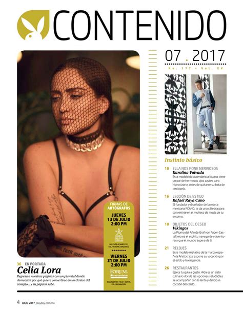 Celia Lora Playboy Julio 2017 – ELBLOOG