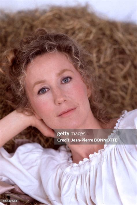 lactrice francaise brigitte fossey lors du tournage du film les