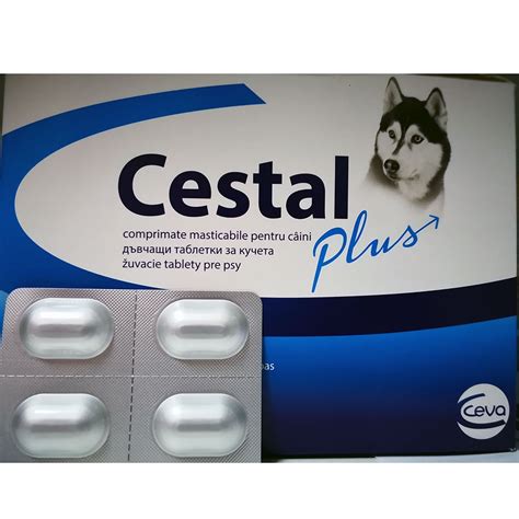 Cestal Plus Dog Flavour blister 4 tablete: 22,57 RON - PetMart PetShop