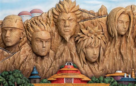 Naruto Shippuden - Hokage Rock (Full Coloured Version) 3D Art Frame ...