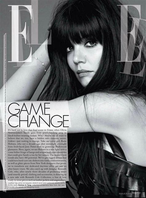 Кэти Холмс в Elle US