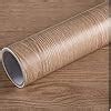 WADDLLCOR Wood Grain Contact Paper Shelf Liner Door Countertop Cabinet ...