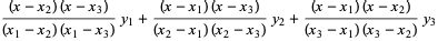 Lagrange Interpolating Polynomial -- from Wolfram MathWorld
