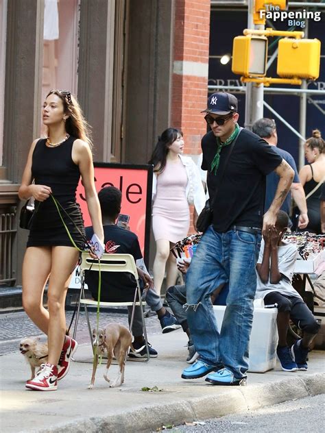 Jenaye Noah & G-Eazy Enjoy a Lunch Date with Their Dogs in NYC (35