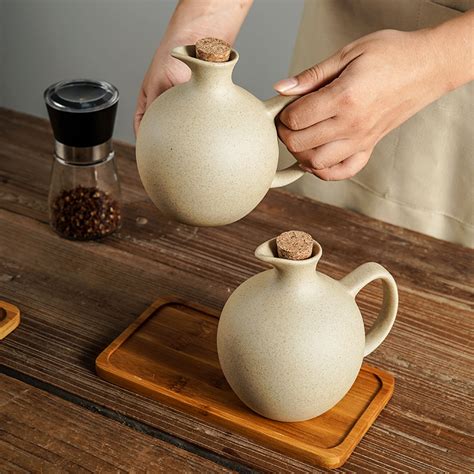 Wholesale Japanese-style creative simple health pottery seasoning Jar ...