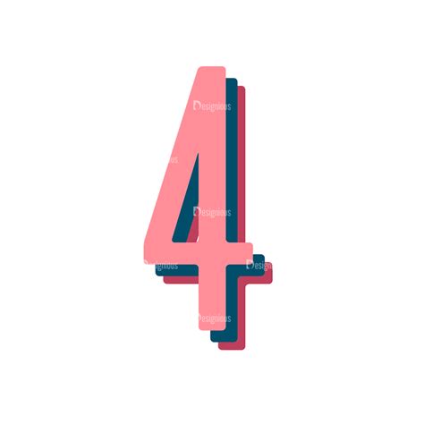 Retro Typography Vector Set 10 Vector Number 31 - Designious