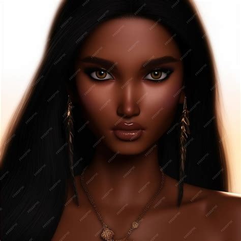 Premium Photo | Beautiful curvy latina with long blue and black or