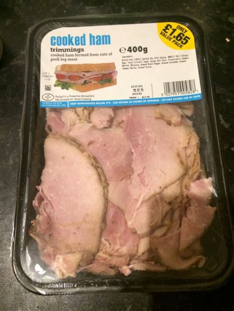 Rest assured this Aldi ham is 110% pork – it says so on the packet ...