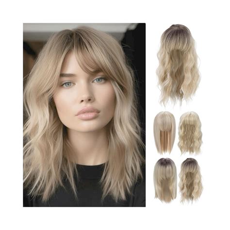 PARXITN Hair Topper for Women Synthetic Hairpieces 45 cm Hair Toupee