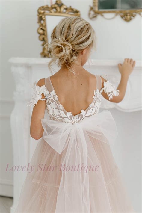 lace flower girl dress tutu flower girl dress baby tulle dress