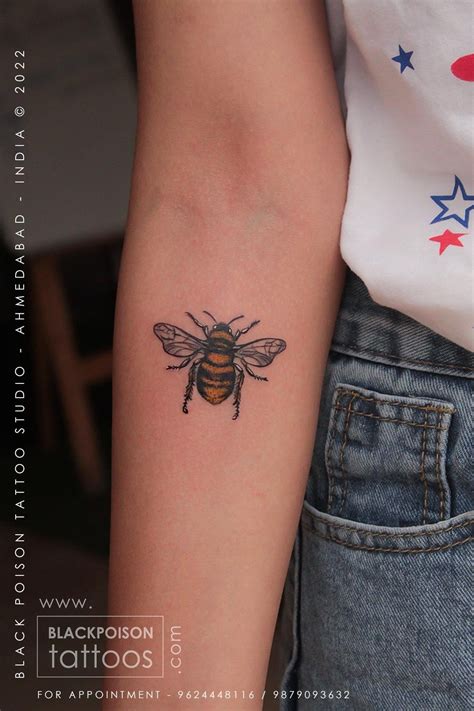 Cute Bumble Bee Tattoos