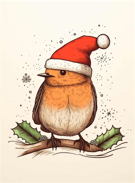 cartoon xmas drawing 7