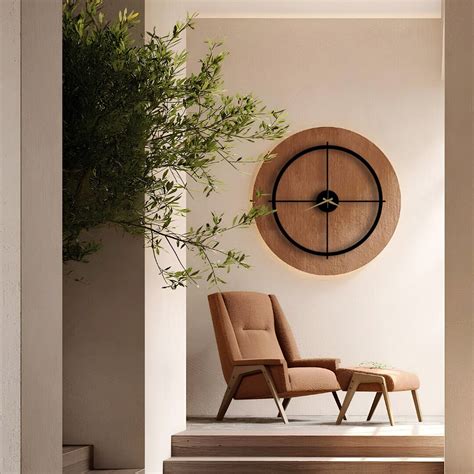 minimalist modern wall clock metal wall clock office decor gift
