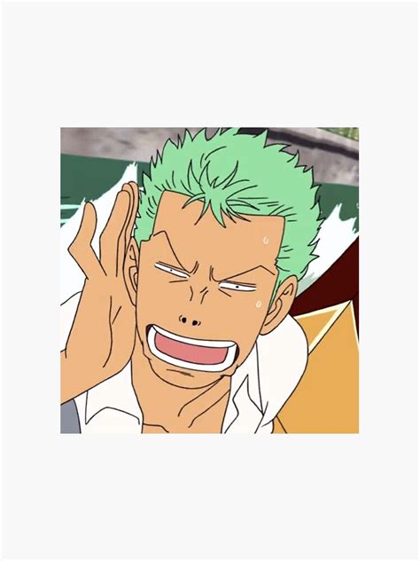 "Zoro funny face" Sticker for Sale by AzenethShop | Redbubble