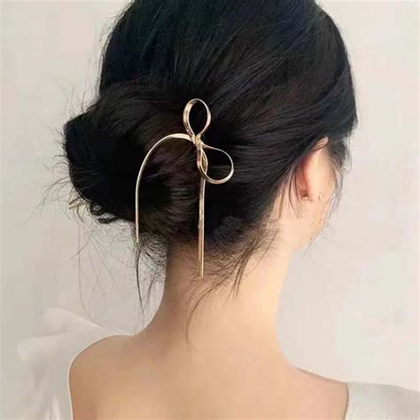 Металлическая U-образная шпилька для волос | AliExpress