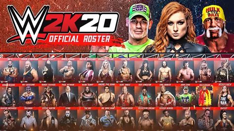 WWE 2K20 Official Roster All Confirmed Superstars So Far! (WWE 2K20 ...
