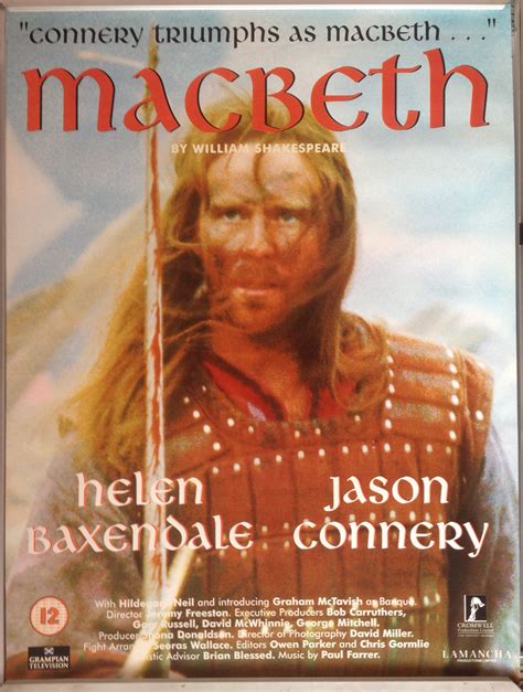 Cinema Poster: MACBETH 1997 (One Sheet) Jason Connery Helen Baxendale