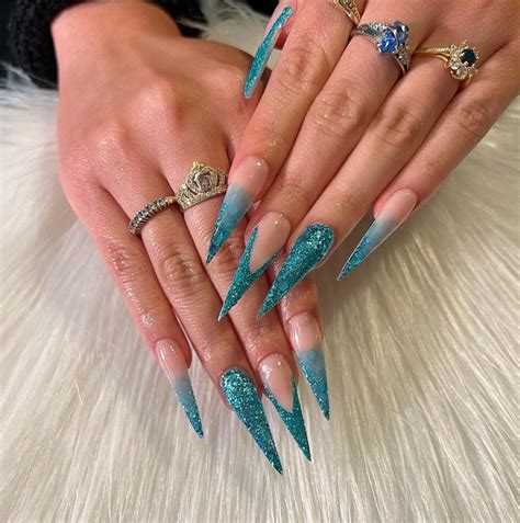 Unha De Gel Decorada Stiletto - Desenhos De Unhas De Estilete Gel Na Tips Formato Stiletto