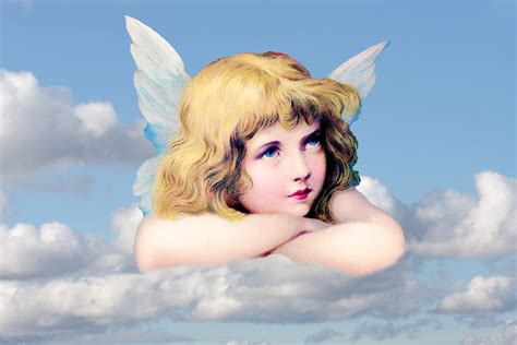 Angel In The Clouds Free Stock Photo - Public Domain Pictures