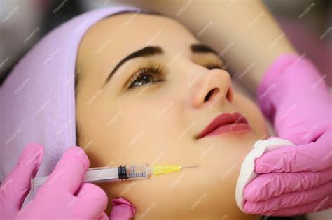 premium photo mesotherapy injections   face